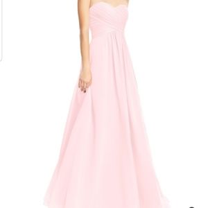 NWT Azazie Yazmin Blushing Pink Dress